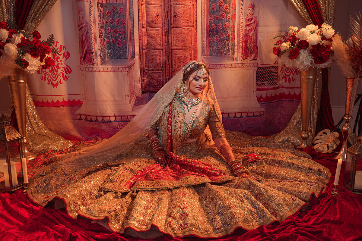 Toronto indian bridal portrait