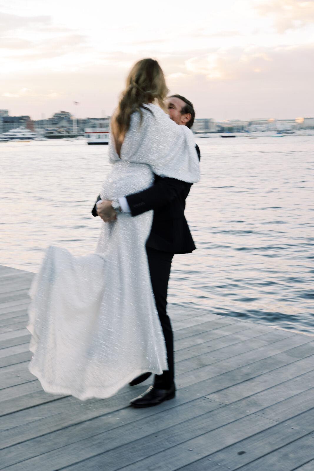 Waterside Engagement Session in Boston 7