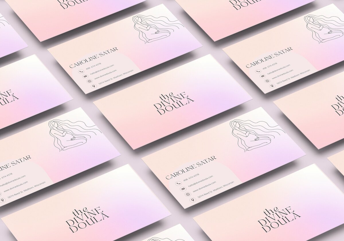 doula. business card design