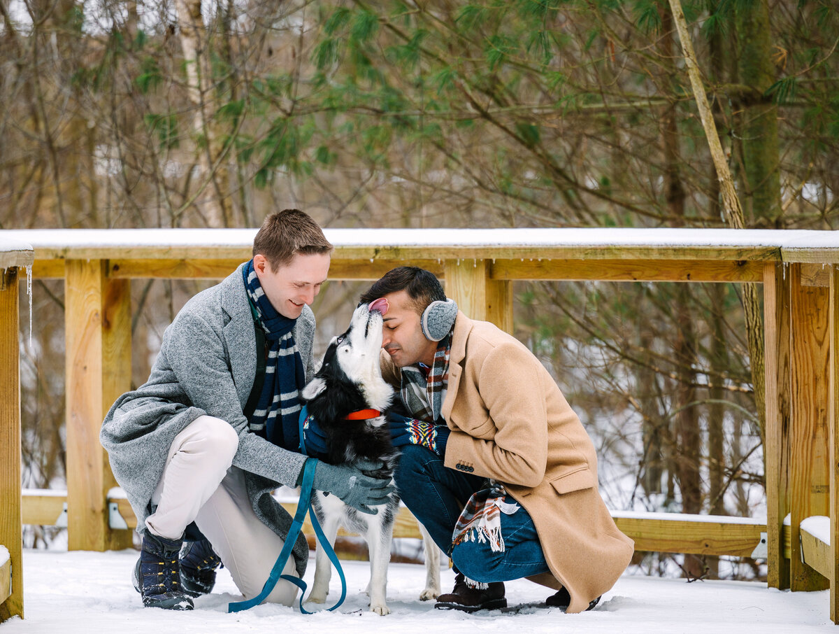 Presque-Isle-Lake-Erie-Photography-LGBTQ-Gay-Family-Photos-With-Dog-Winter-Portraits--26