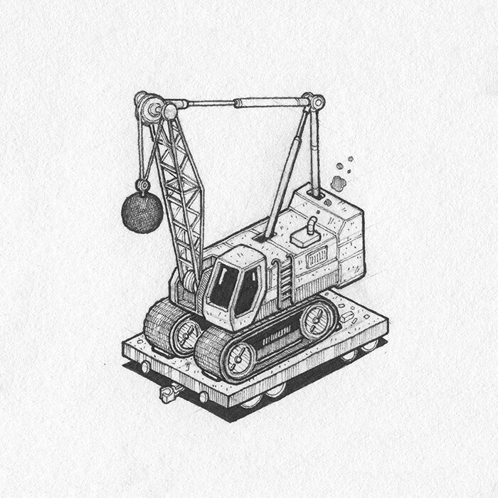Pen and Ink Illustration of Inktober 2023 prompt: Remove