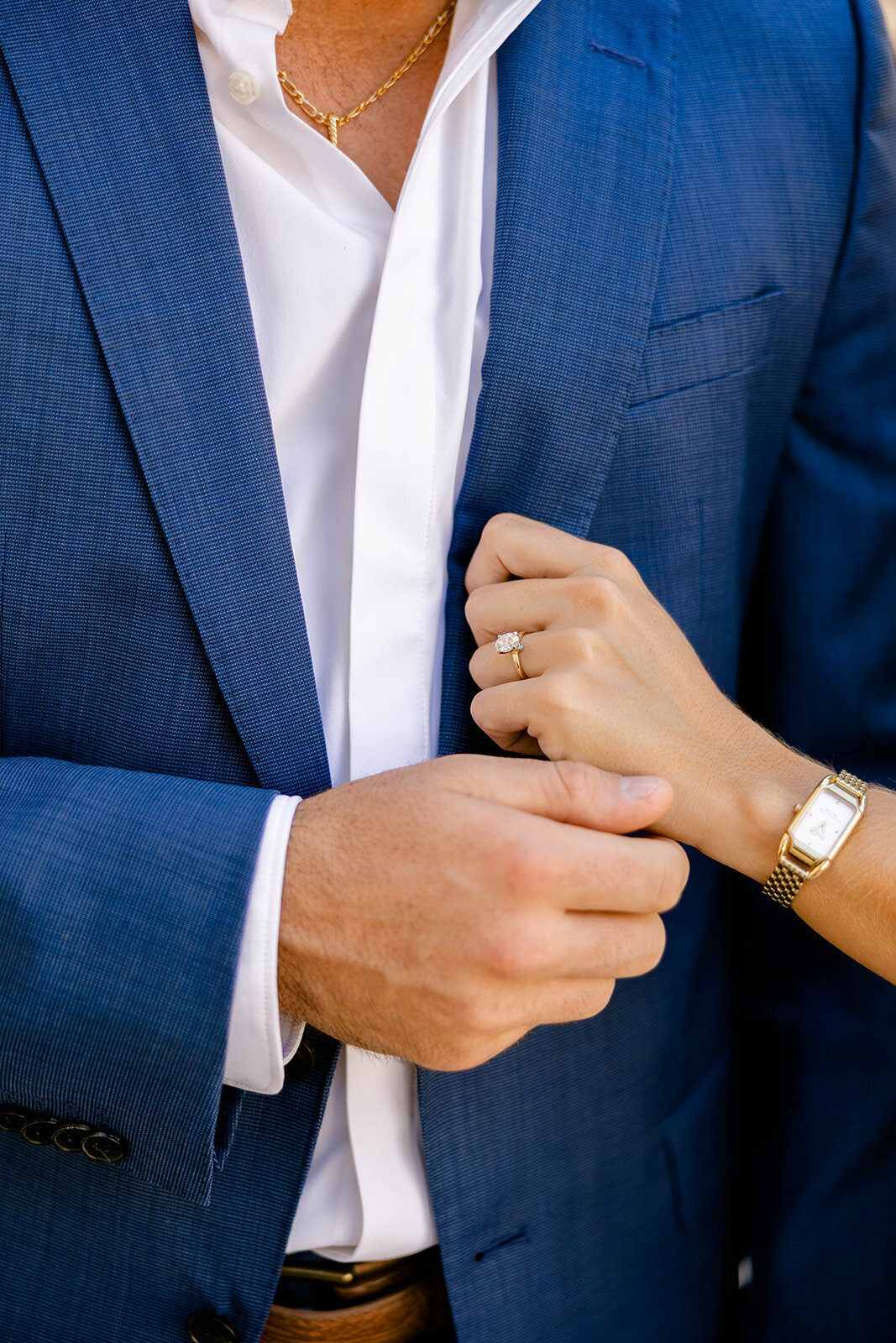 Sara and Garret’s engagement session at Worth Avenue, Palm Beach. Capturing timeless moments with Claudia Amalia, Palm Beach photographer.