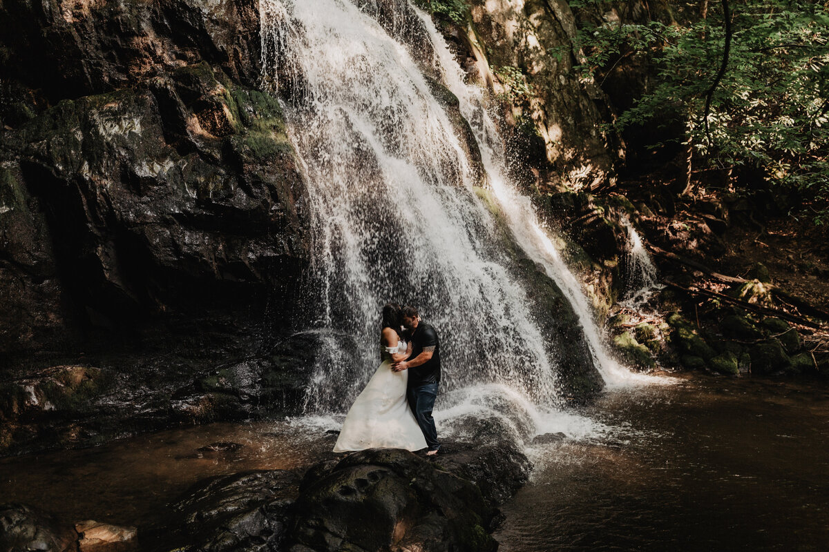 Spruce Flats Falls Elopement in the GSMNP