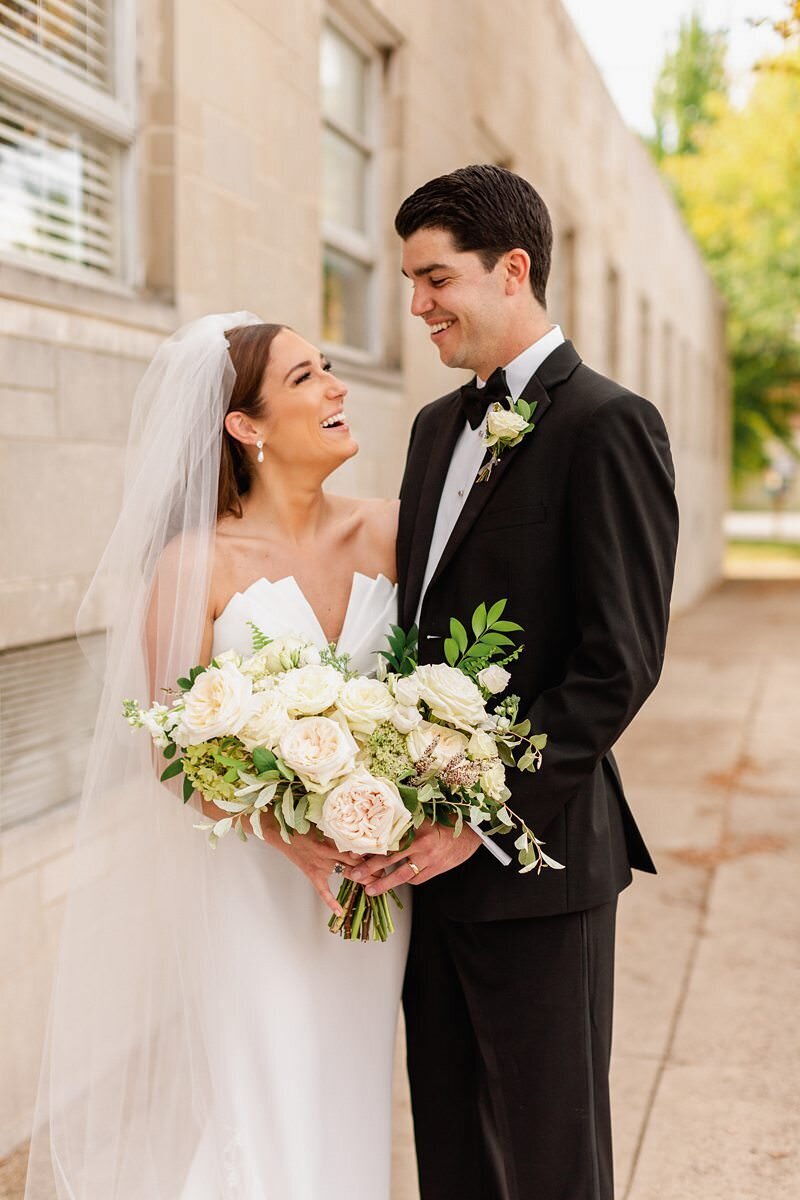 Classic Wedding at City Church of Evansville with Reception at ECC145