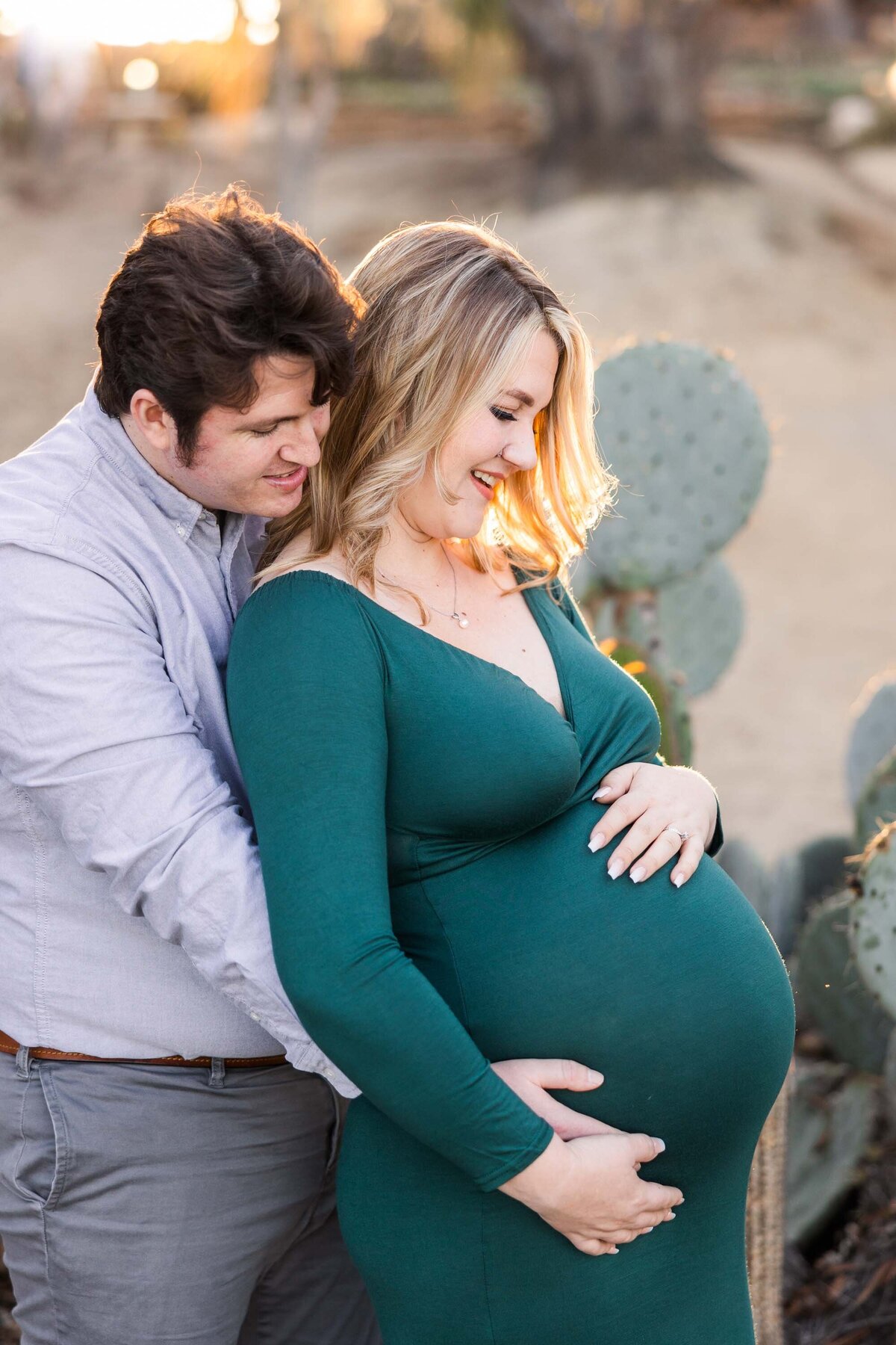 balboa-park-cactus-garden-maternity-photo-session-couple
