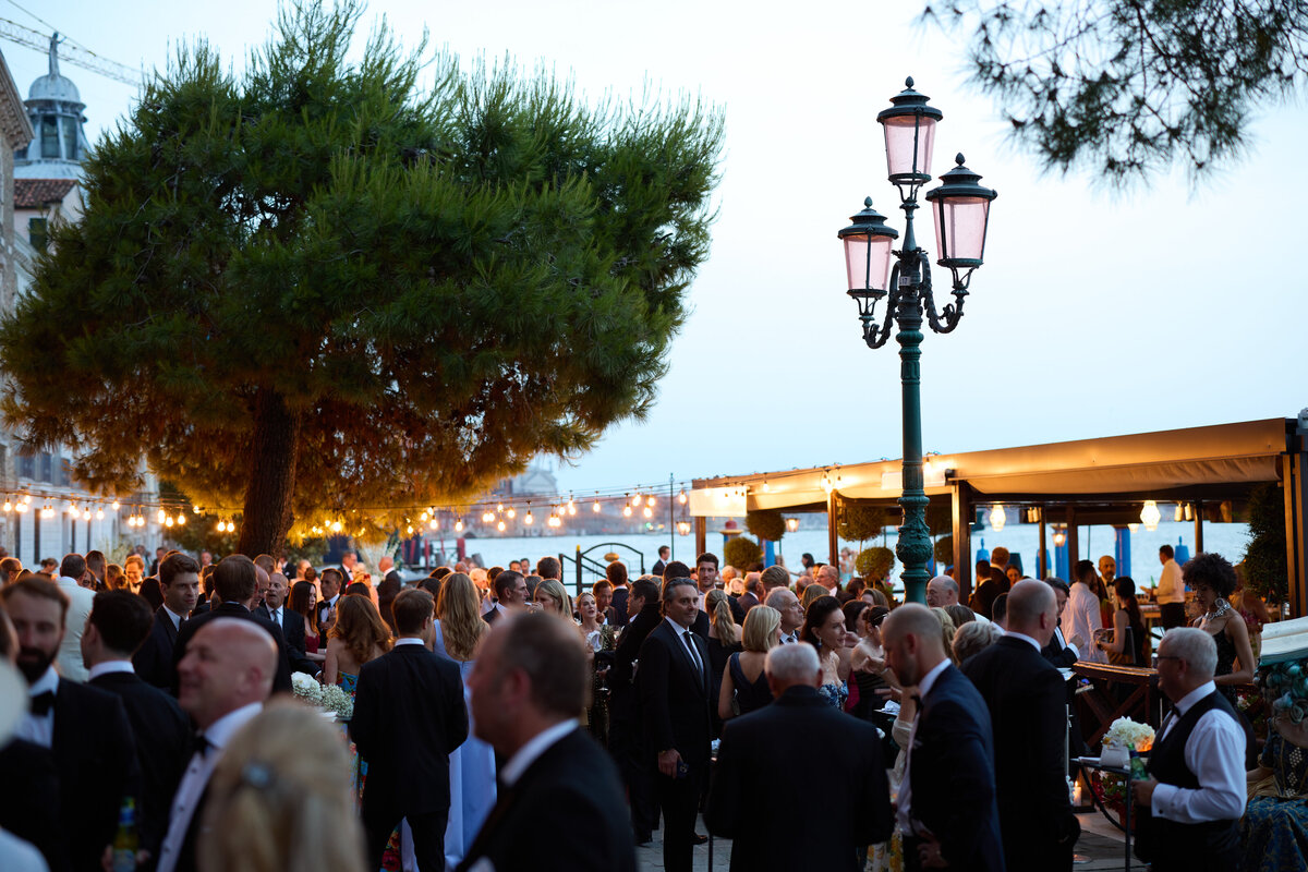 Guests at cocktail hour at Belmond Hotel Cipriani Venice