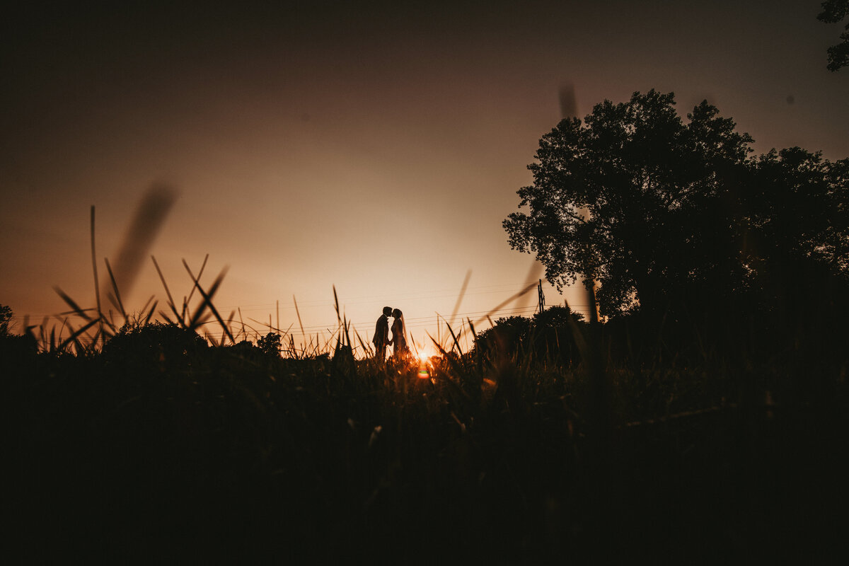 Sunset Wedding Photo