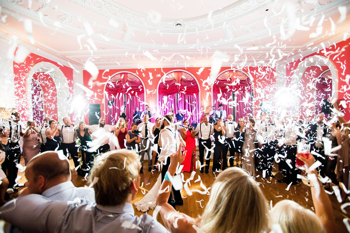cameo ballroom wedding reception dancing at greenbrier resort