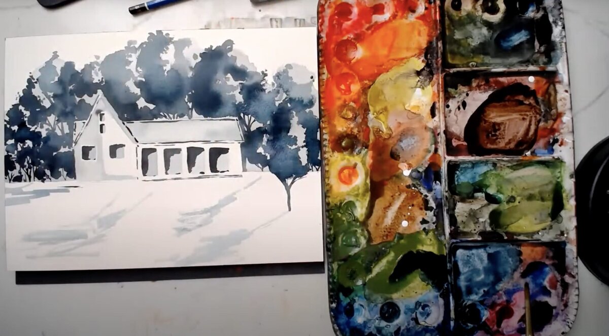 live-2024-08-14-value-study-landscape-house-1