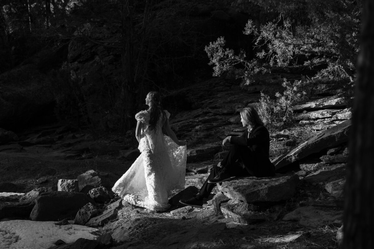 Calming Elopement Couple Posing 