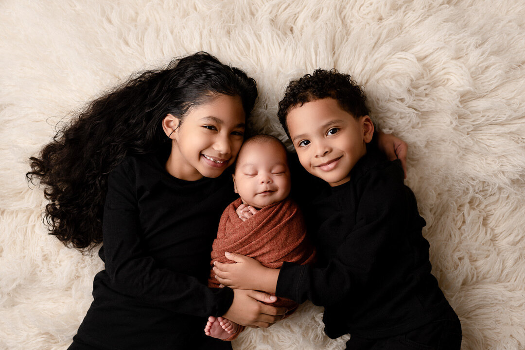 Newborn Baby with siblings By For The Love of Photography.jpg