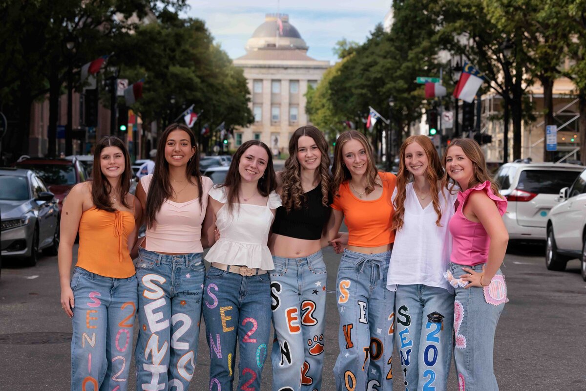 Raleigh senior team in downtown