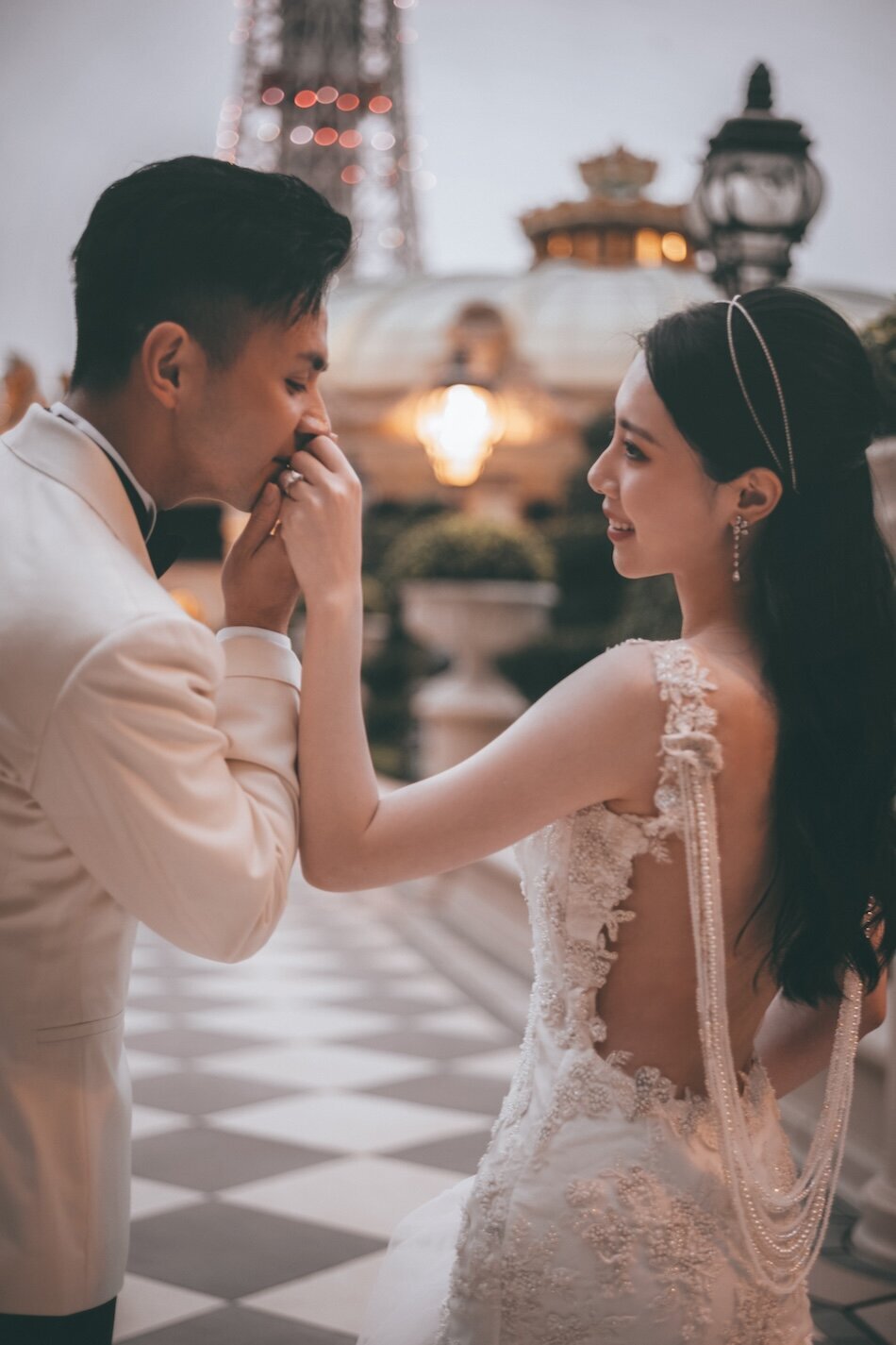 Destination pre-wedding photoshoot, The Parisian, Macau.