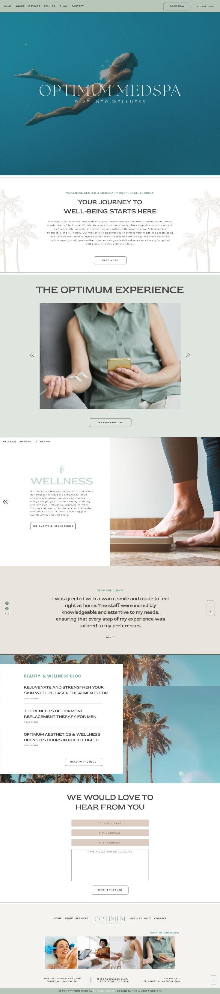 medspa website template site designs1