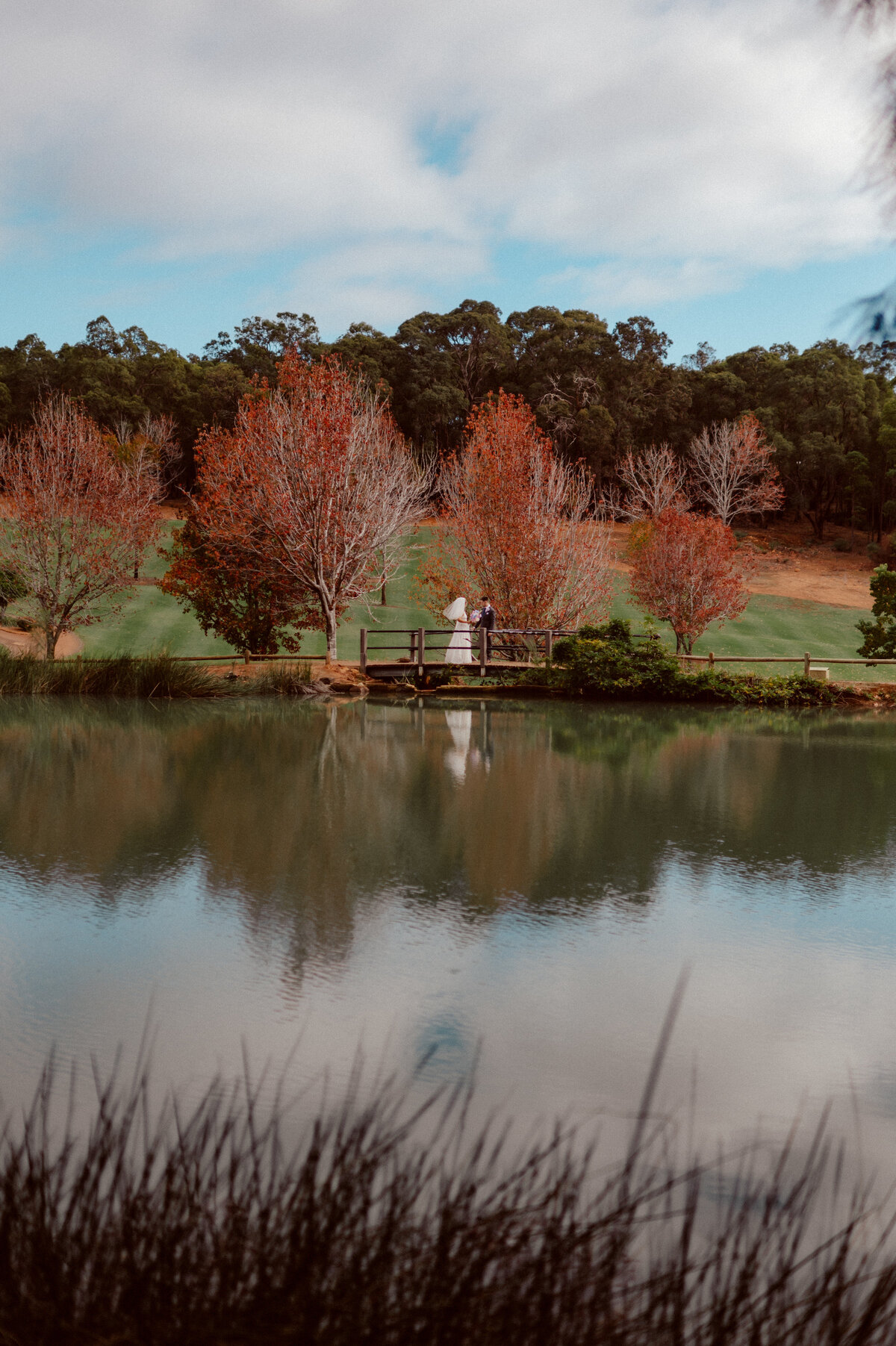 Bride and groom portrait session at Araluen Estate captured by south west and Perth photographer Kalie Creative