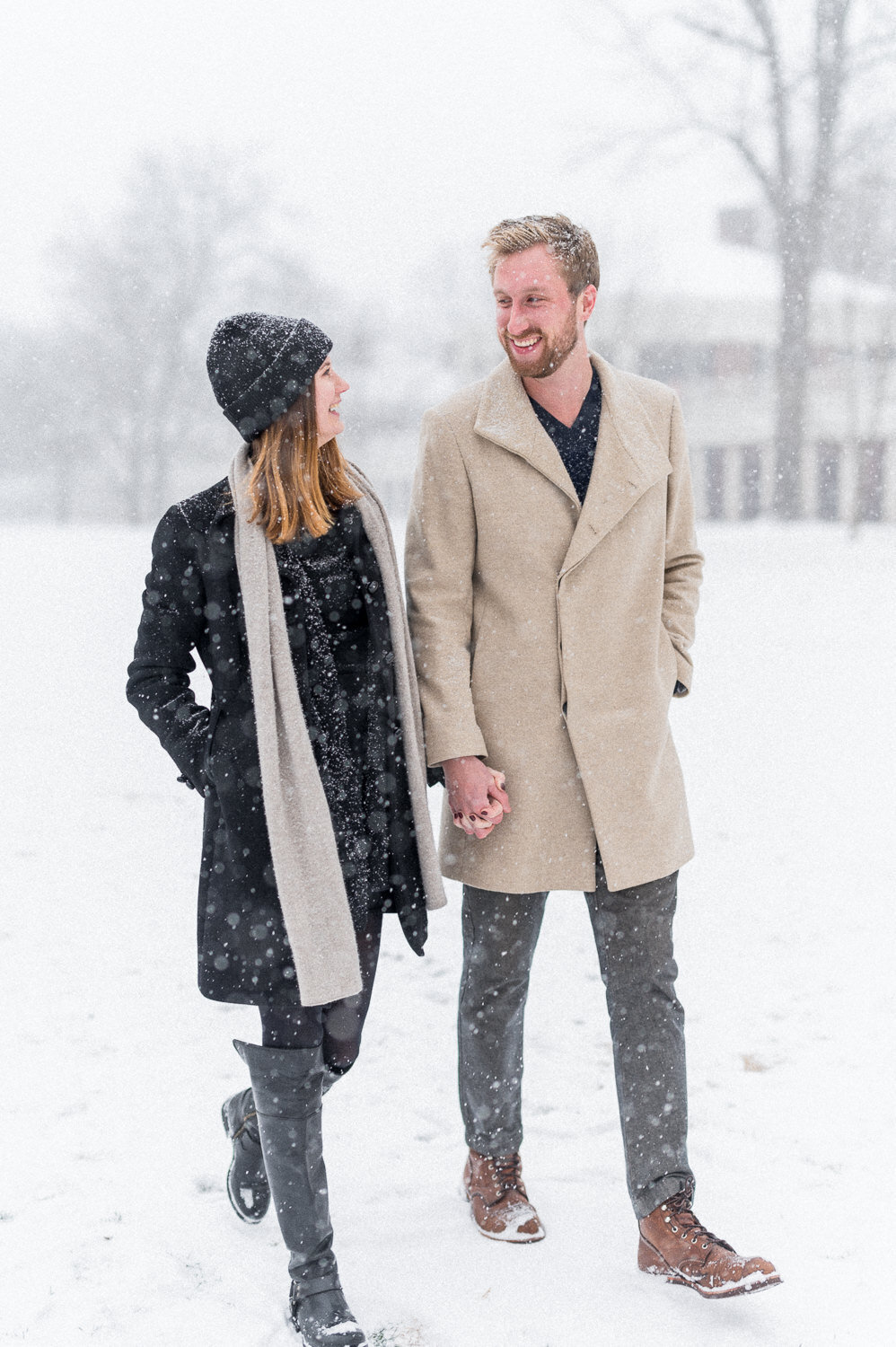 Snowy Charlottesville Engagement - Hunter and Sarah Photography-2