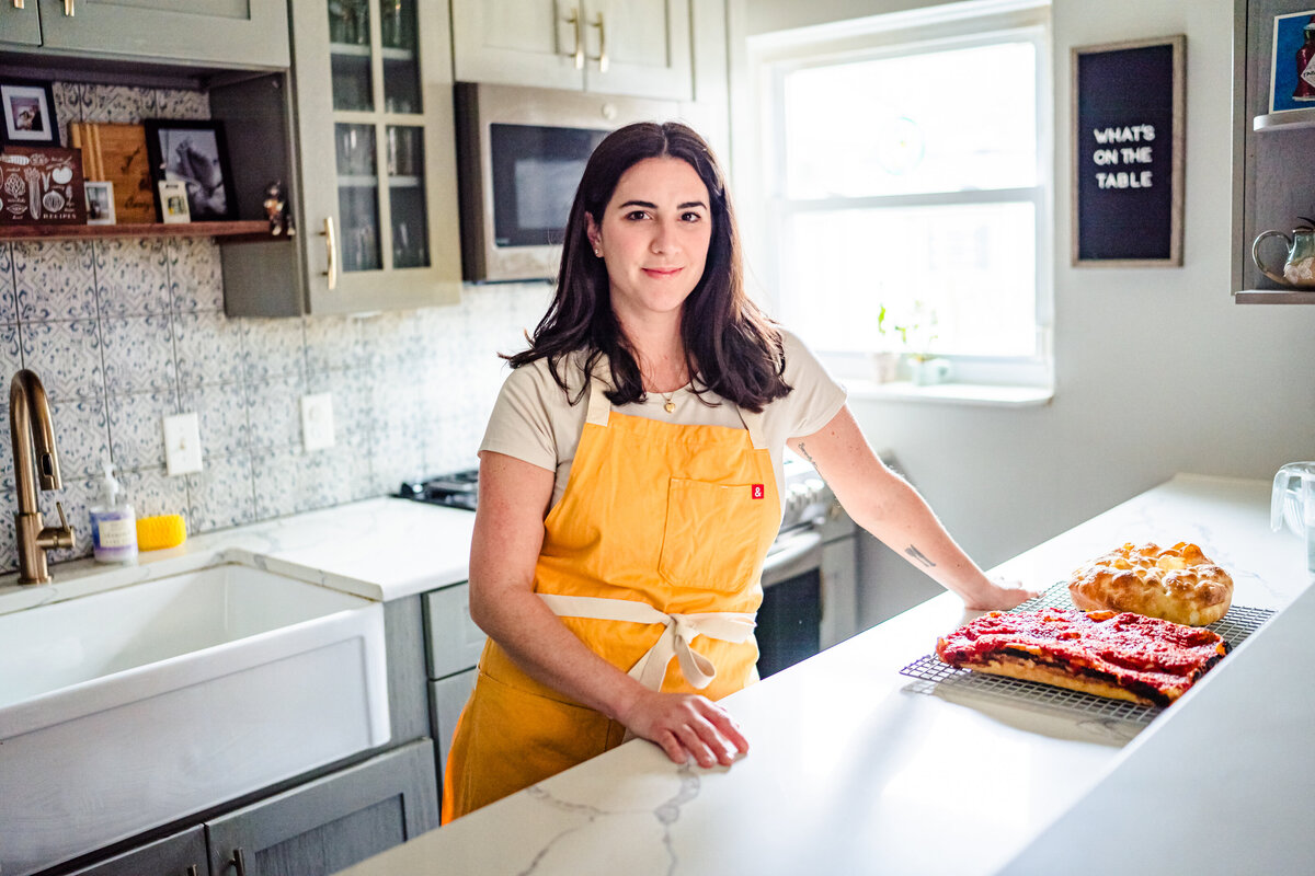 Brand photography philadelphia food photography focaccia bread italian brand photographer