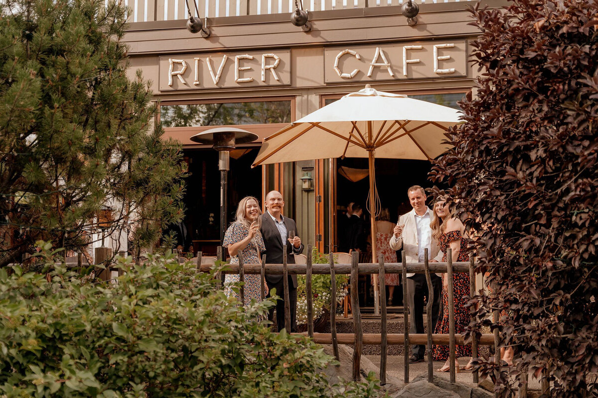 River Cafe, a riverside wedding venue in downtown Calgary, featured on the Brontë Bride Vendor Guide.