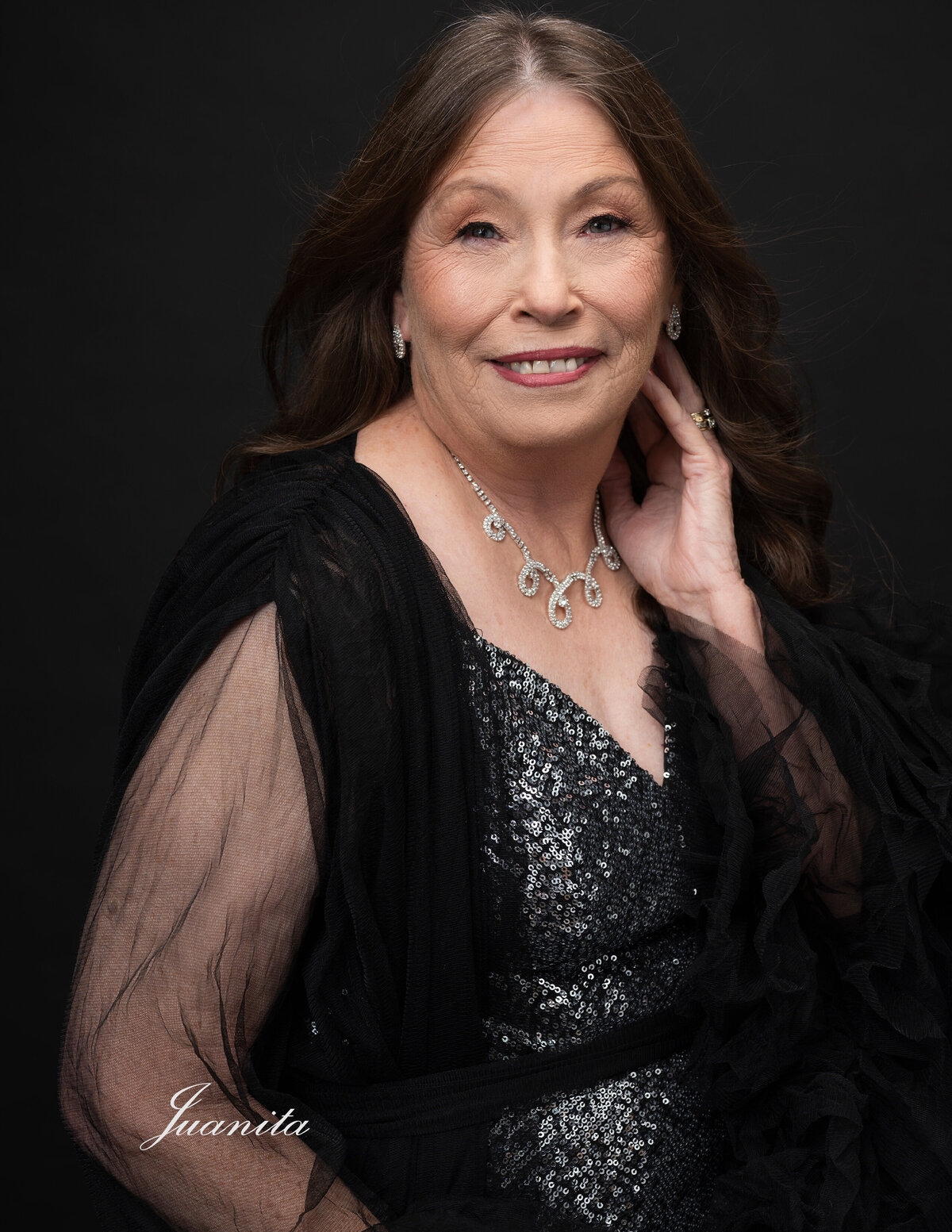 40 Over 40 by Leslie Q  Photography - Sparkling mature beauty in black