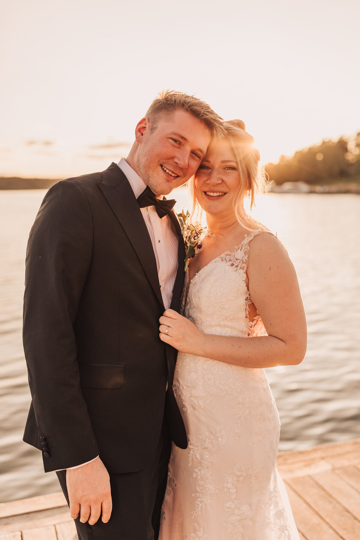 Bröllopsfotograf Stockholm golden hour