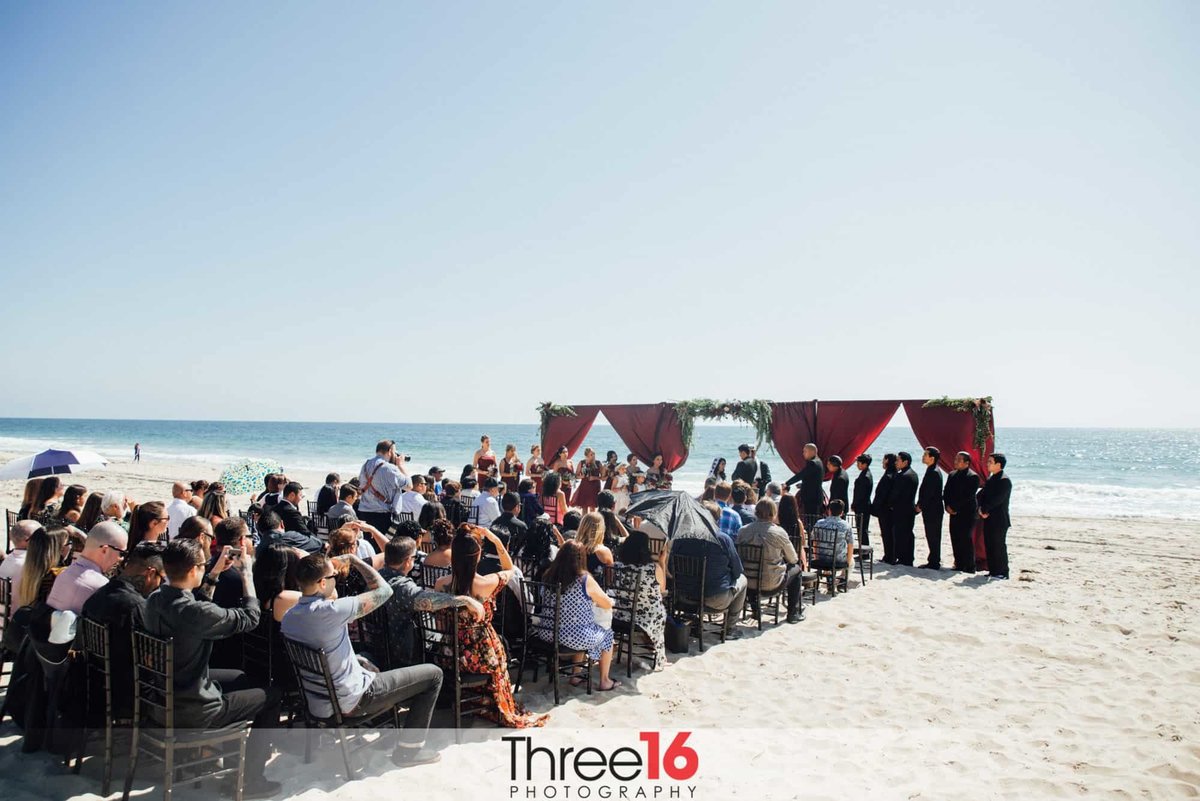A Salt Creek Beach Park wedding ceremony