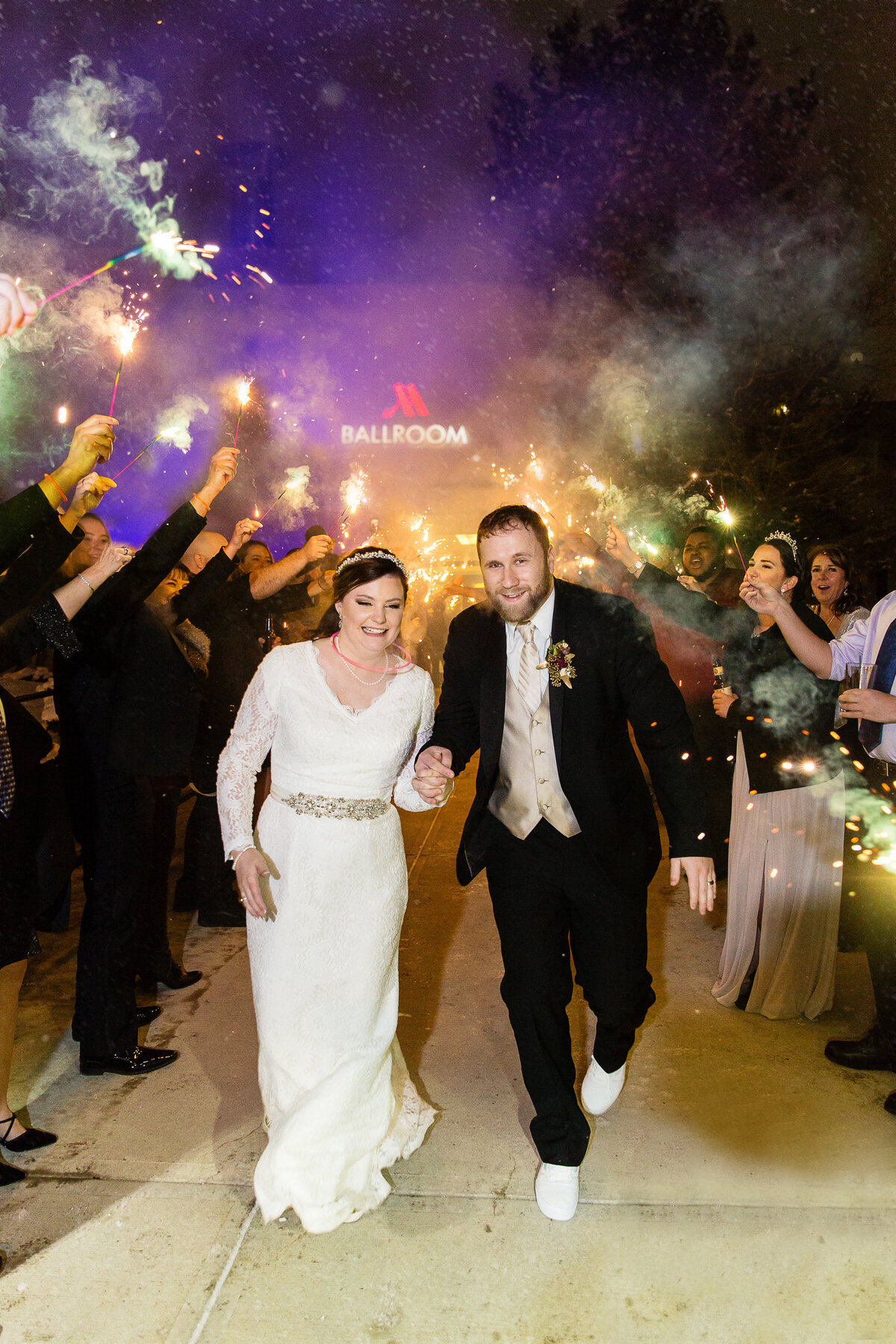 sparkler-exit-new-years-eve-wedding-fort-collins-marriott-colorado