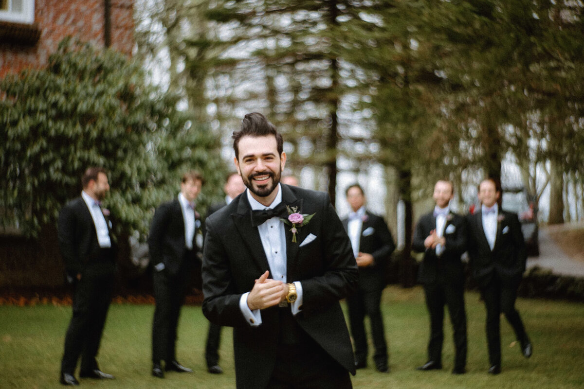 Groom and Groomsmen hang out