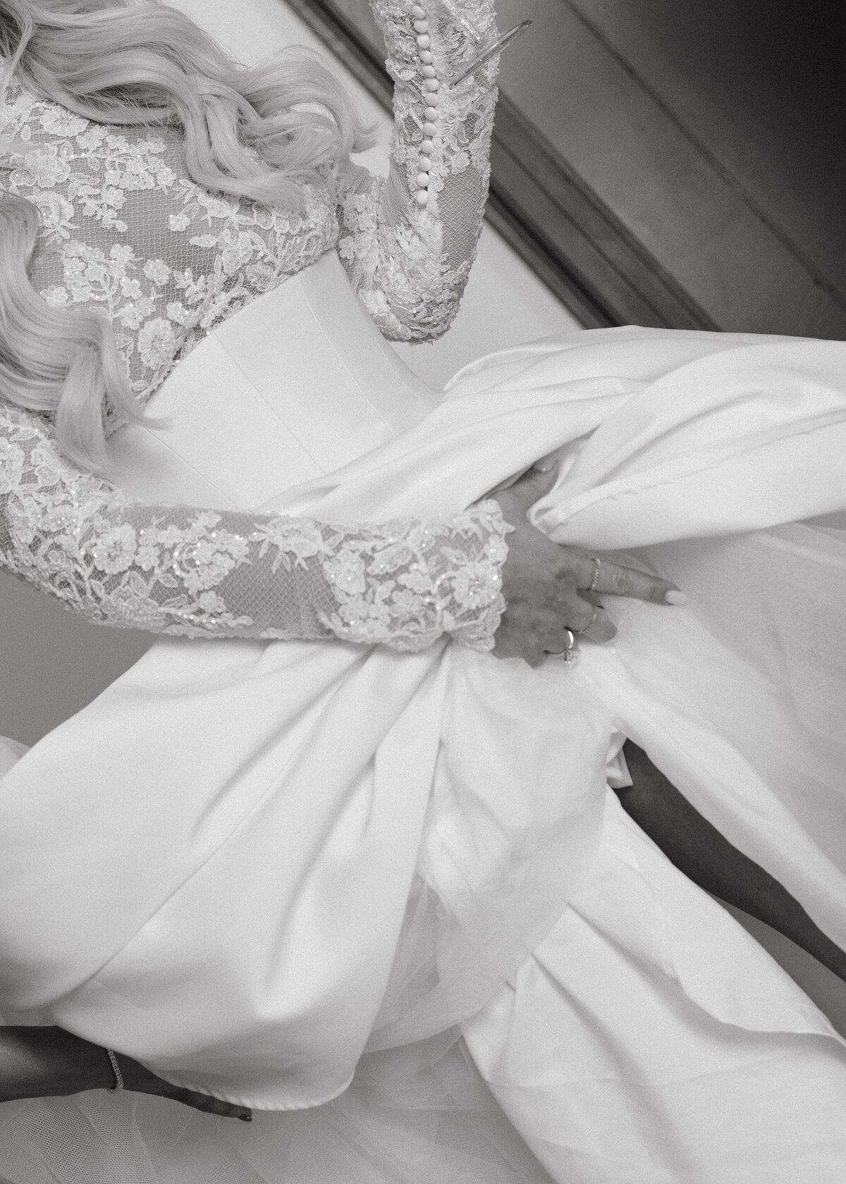 The Plaza Hotel is the perfect location for chic and sultry bridals.