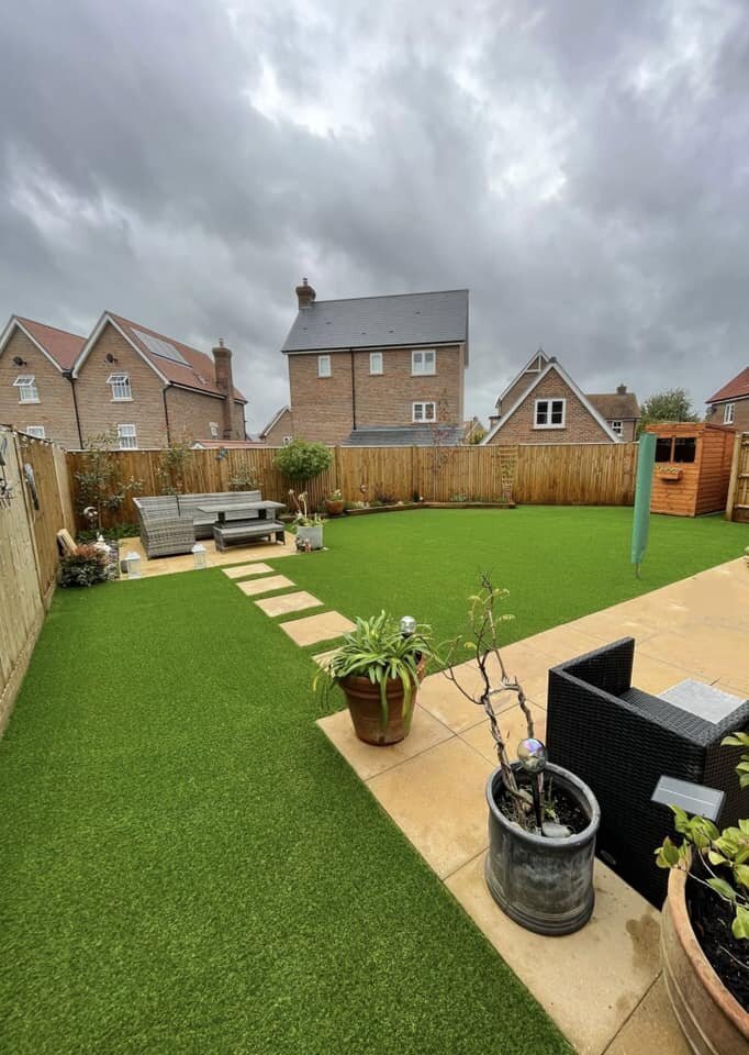 large garden.