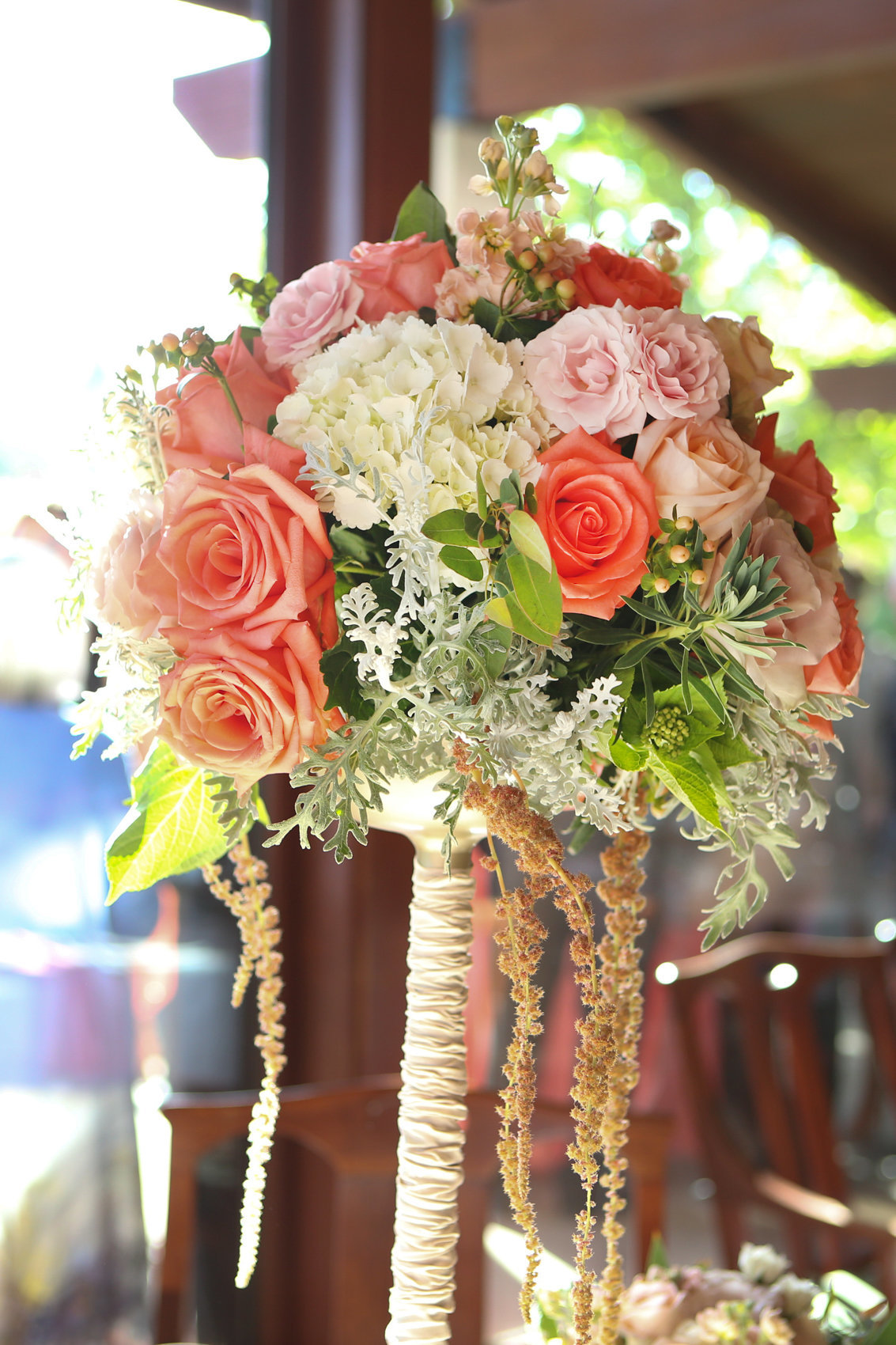Northern california wedding in los altos, colorful image of bouquet