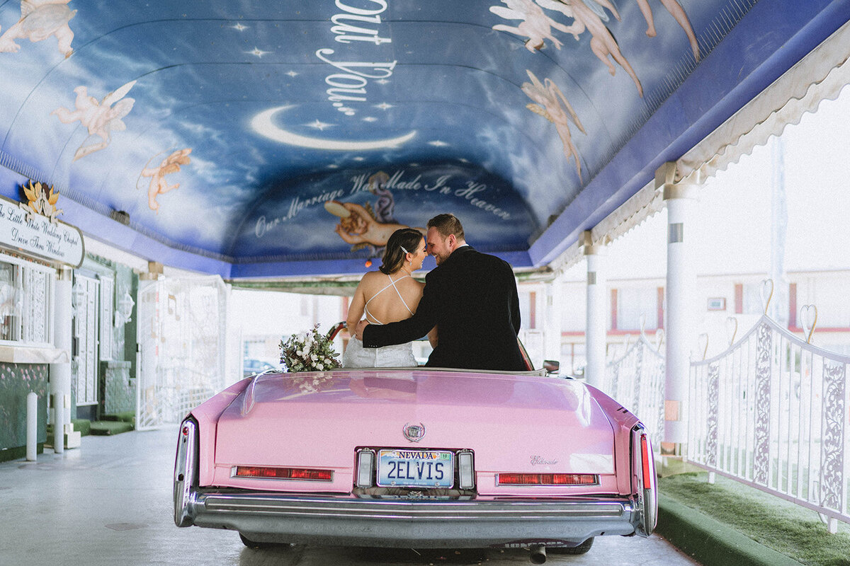 A Little White Chapel Wedding Downtown Las Vegas Elopement Photography Packages Pink Cadilliac-0127