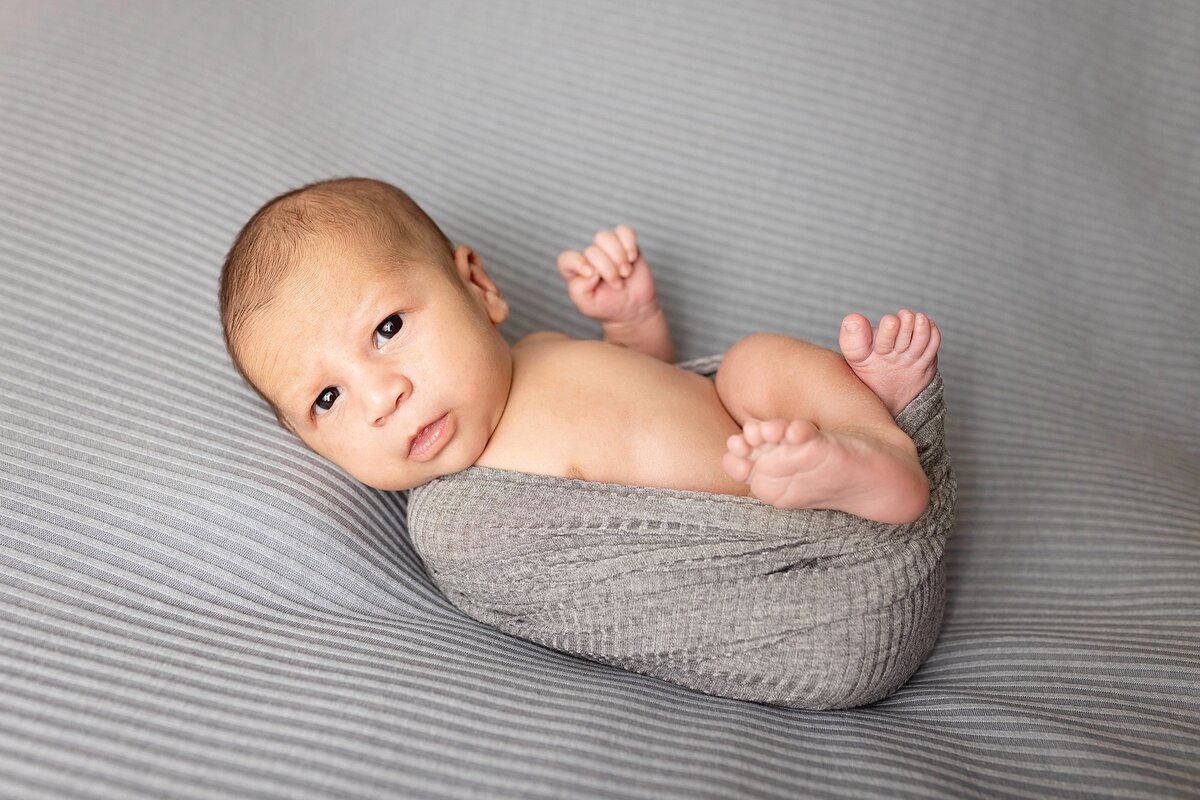 Newborn grey swaddle