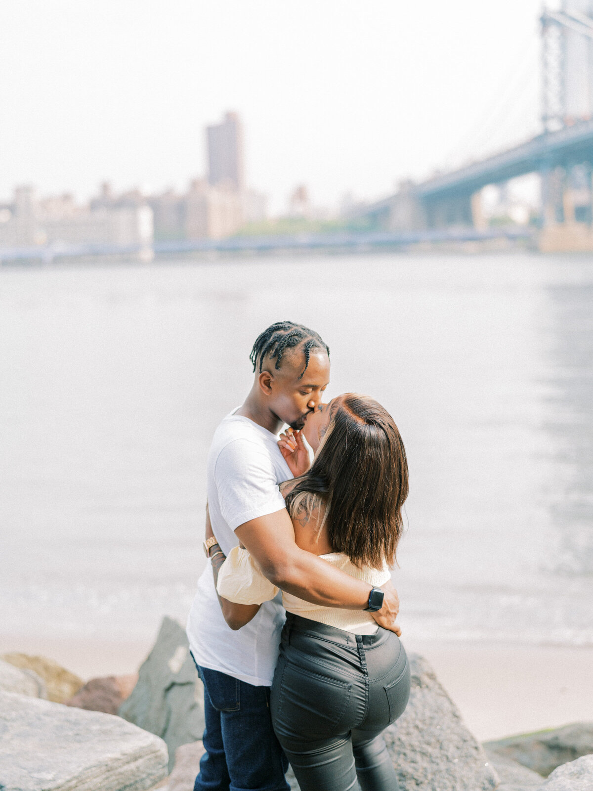 Brooklyn Bridge and DUMBO Sunrise, Engagement Session | Amarachi Ikeji Photography 05