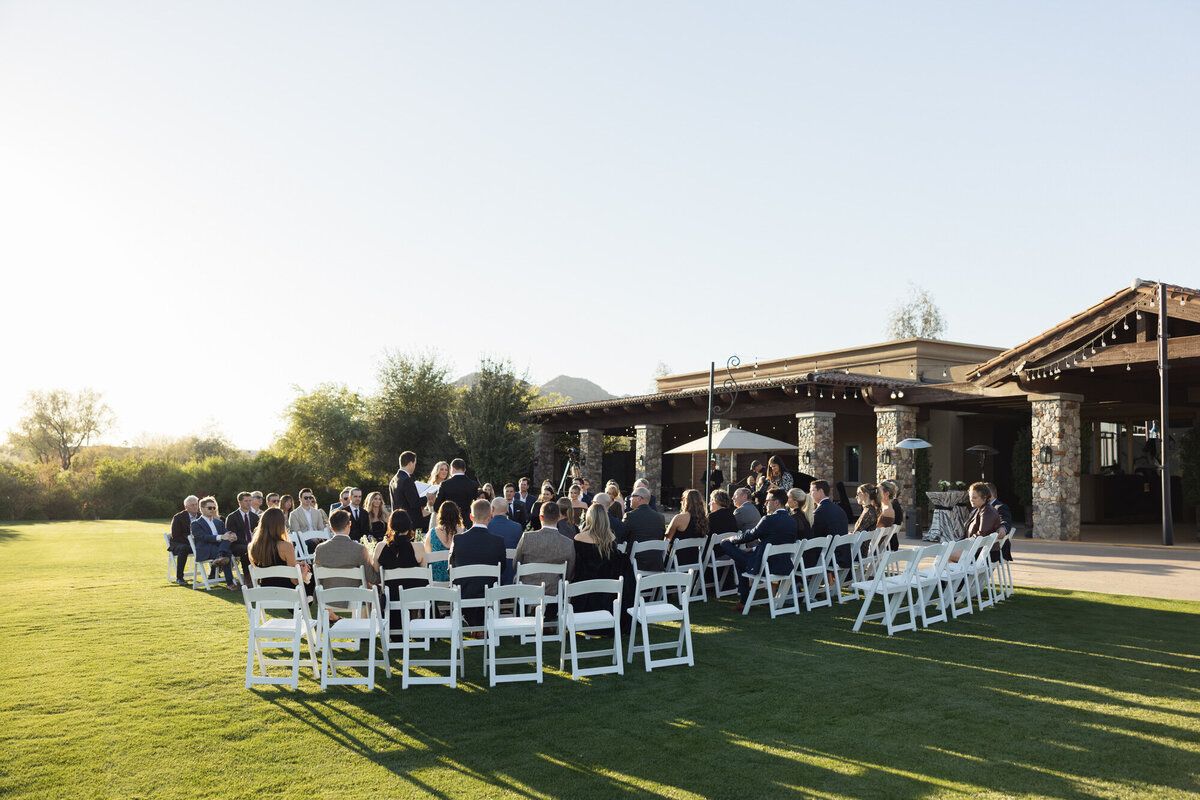 Wedding ceremony at Paradise Valley Country Club in Arizona