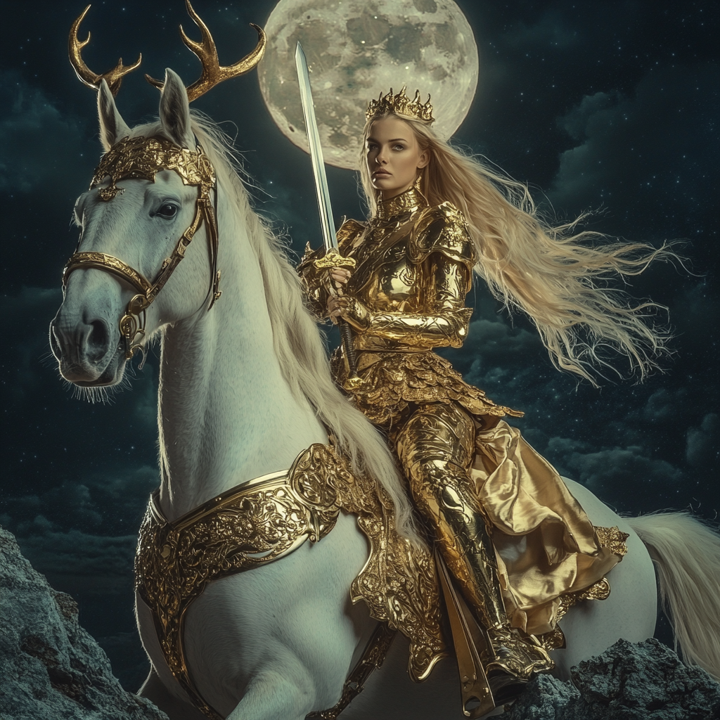 reigncongrejo_A_photo_of_a_blonde_woman_in_golden_armor_ridin_2cc73704-2ae9-42b4-89b6-b7df5f75a39a_0