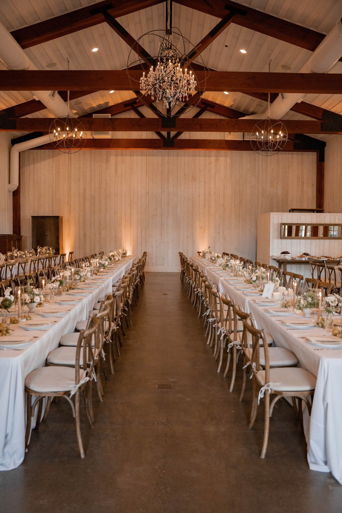 park winters reception barn centerpieces