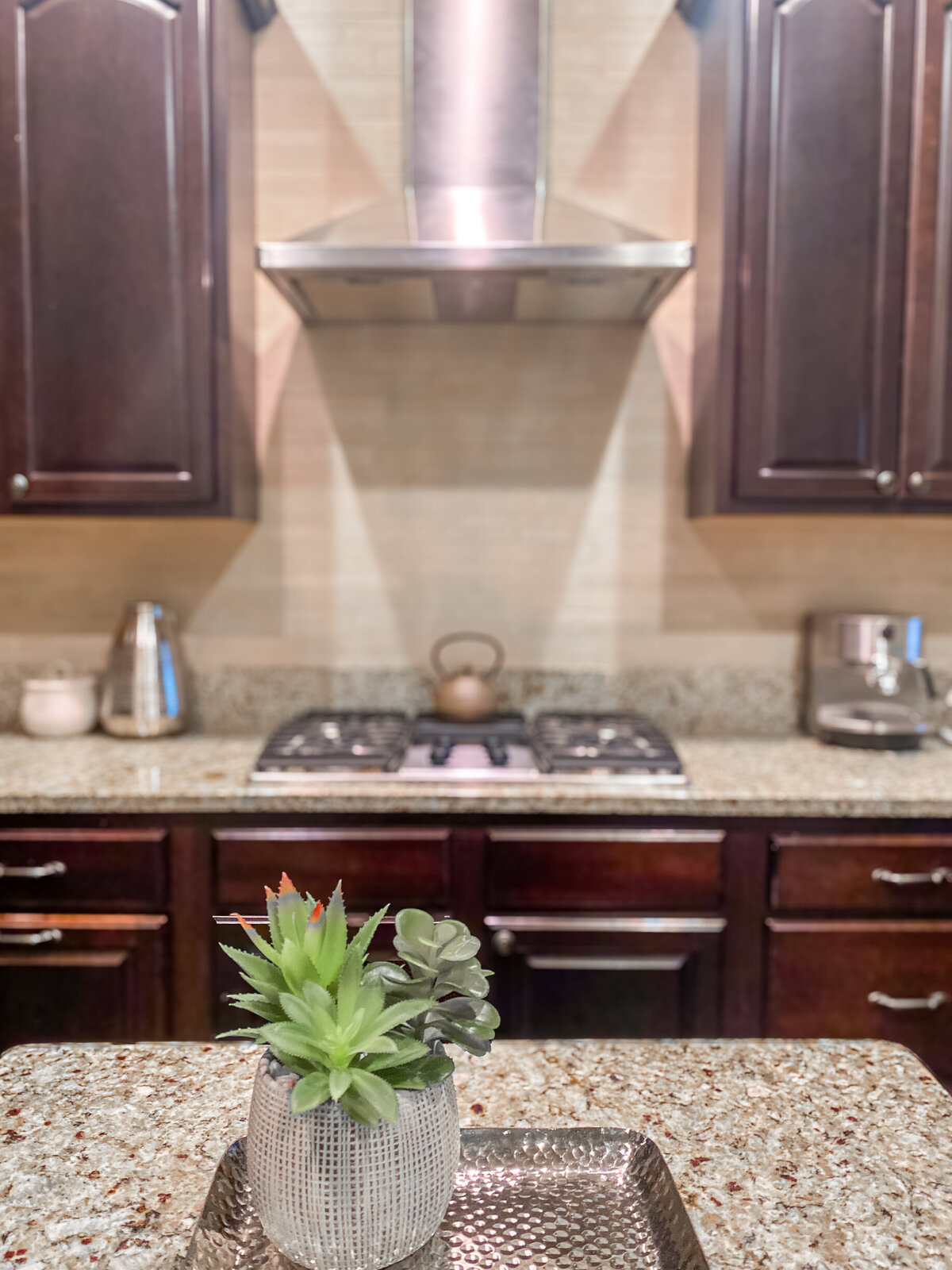 Modern kitchen staging highlighting open-concept living and buyer-focused design