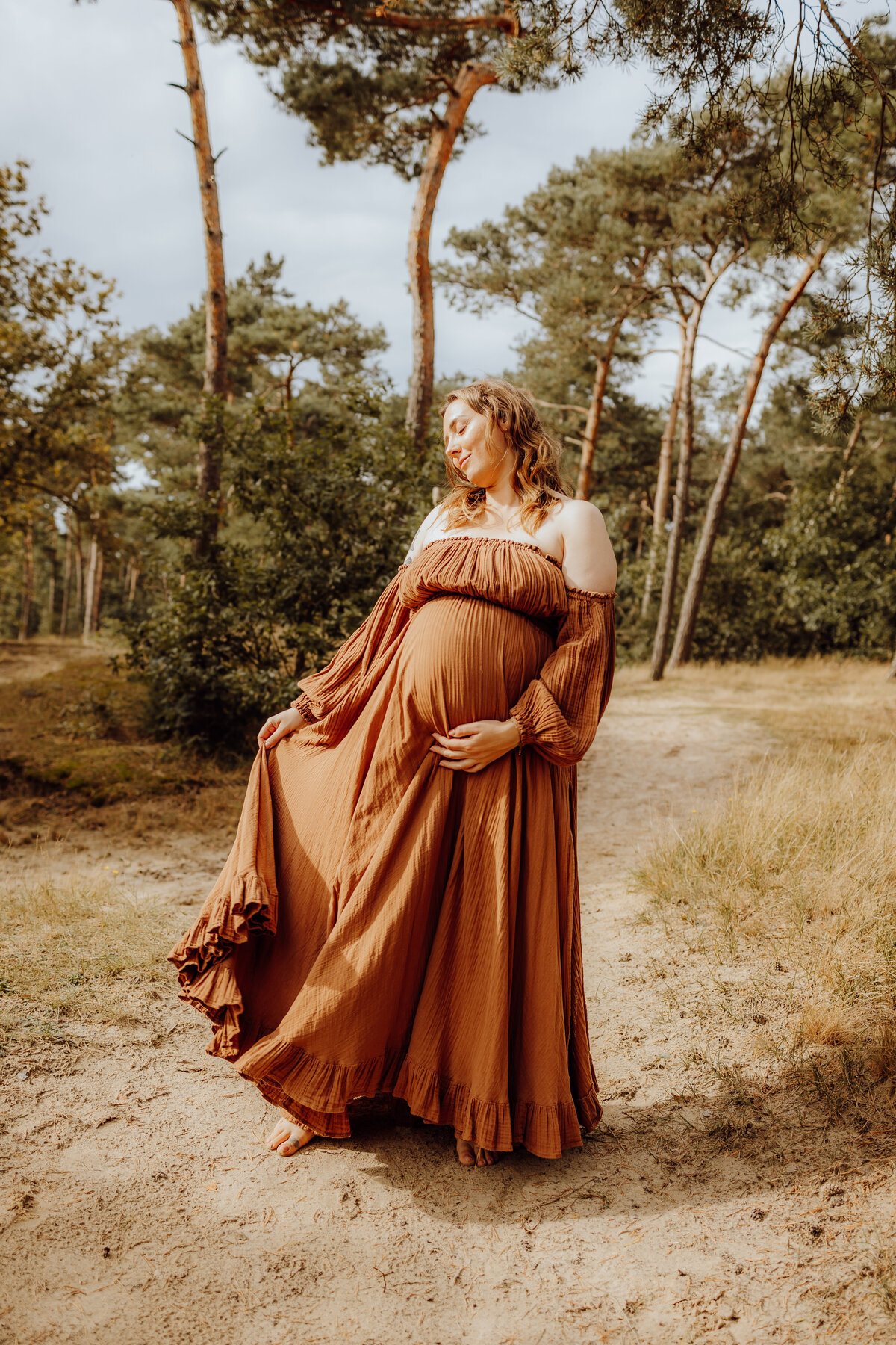 Dromerige beelden van jouw zwangeschap in het bos