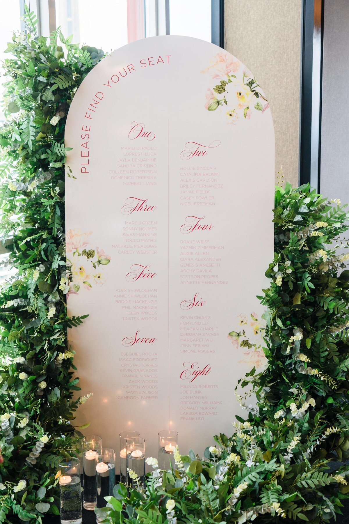 Elevated Elegance Style Shoot Seating Chart 1