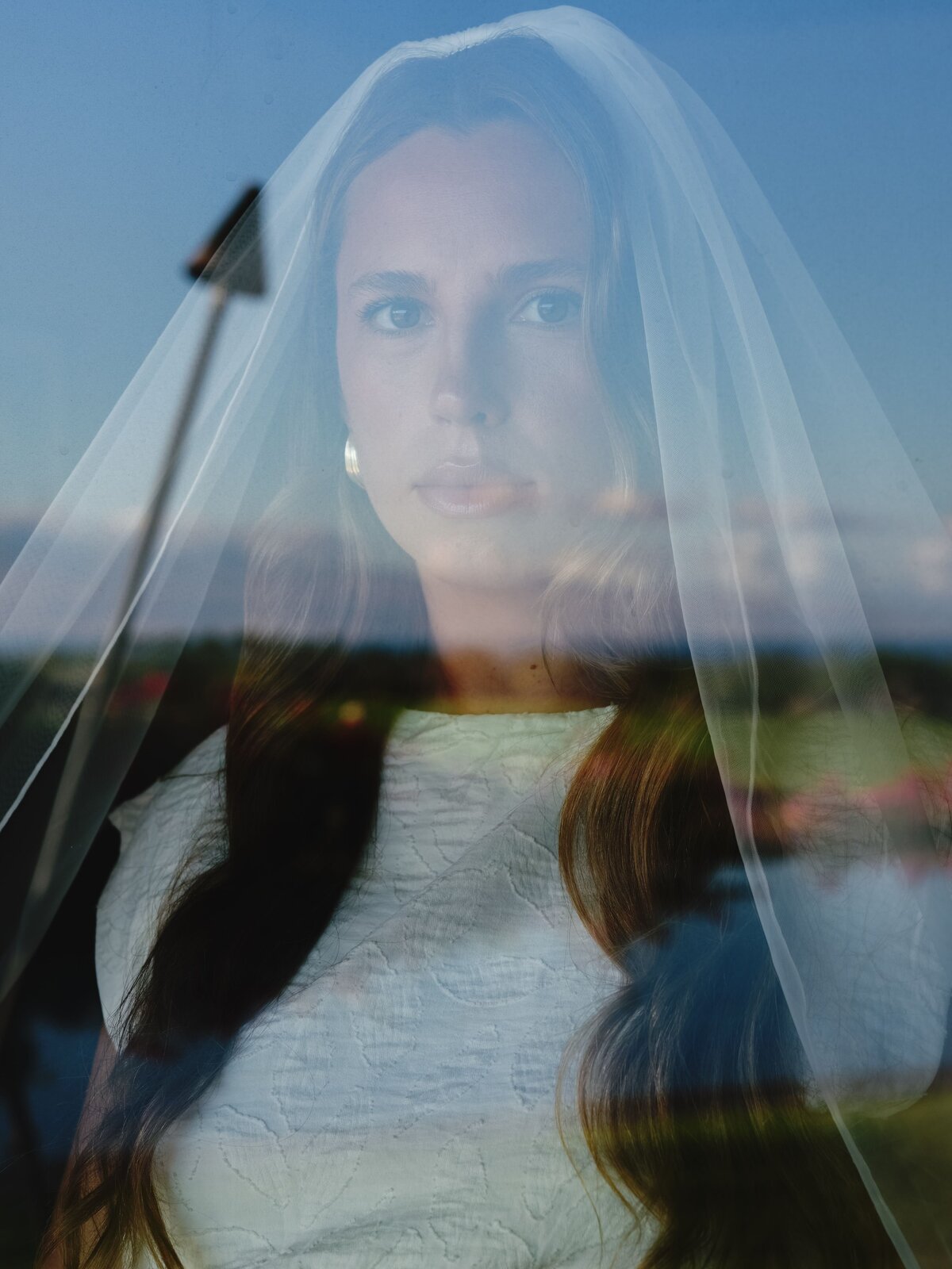 bride portrait hawaii elopement hualalai