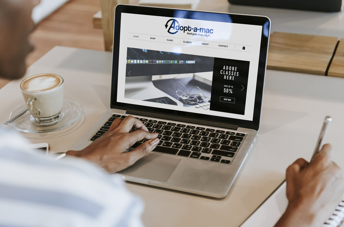 Website design mockup for a tech company in bemidji minnesota