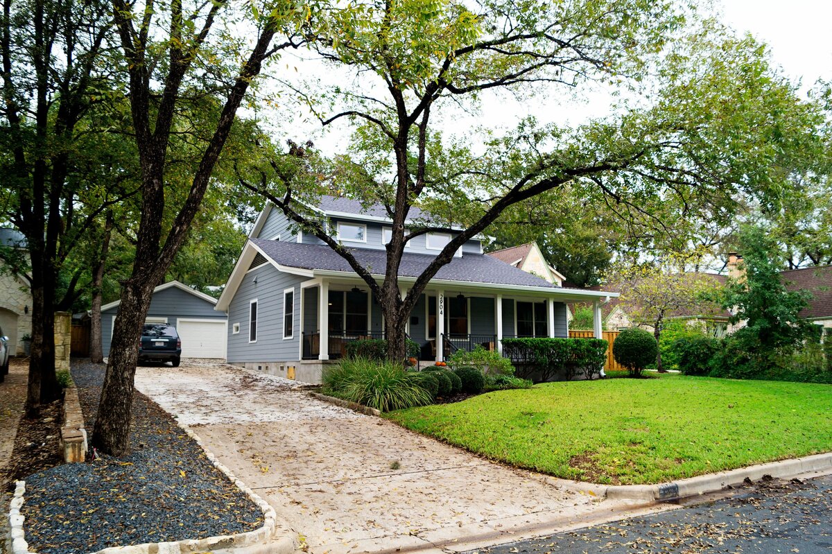 Ranch style home in Central Texas.