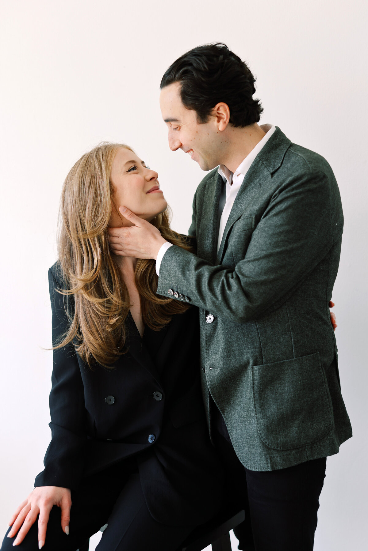 Chic Studio Engagement Photos in DC 1