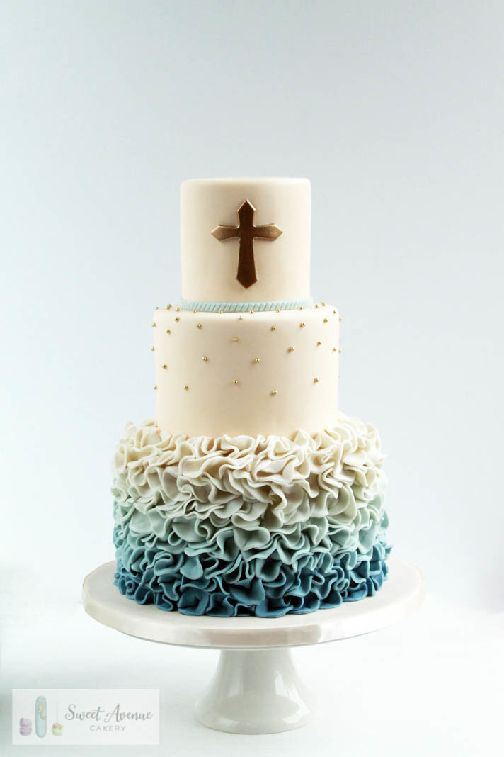 baby boy baptism cake, boy communion cake