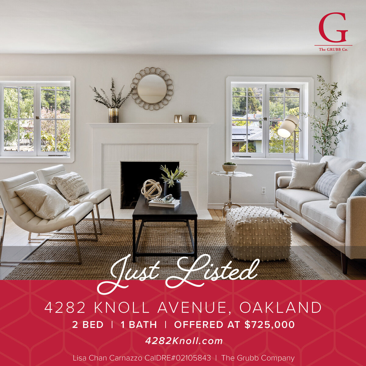 Just Listed - 4282 Knoll Avenue, Oakland LC