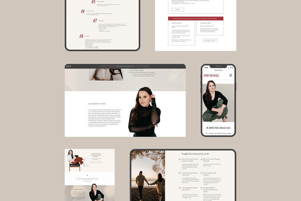Website design for podcaster and course creator in Cranbrook, BC