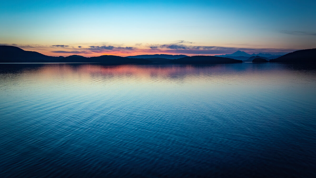 Salish-Sea-Sunrise-San Juan Islands-Seascape