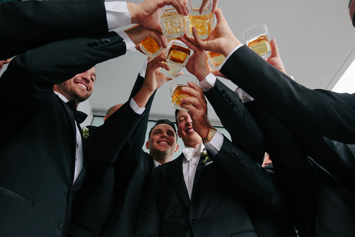 Groomsman-Cheers-Miami-Wedding