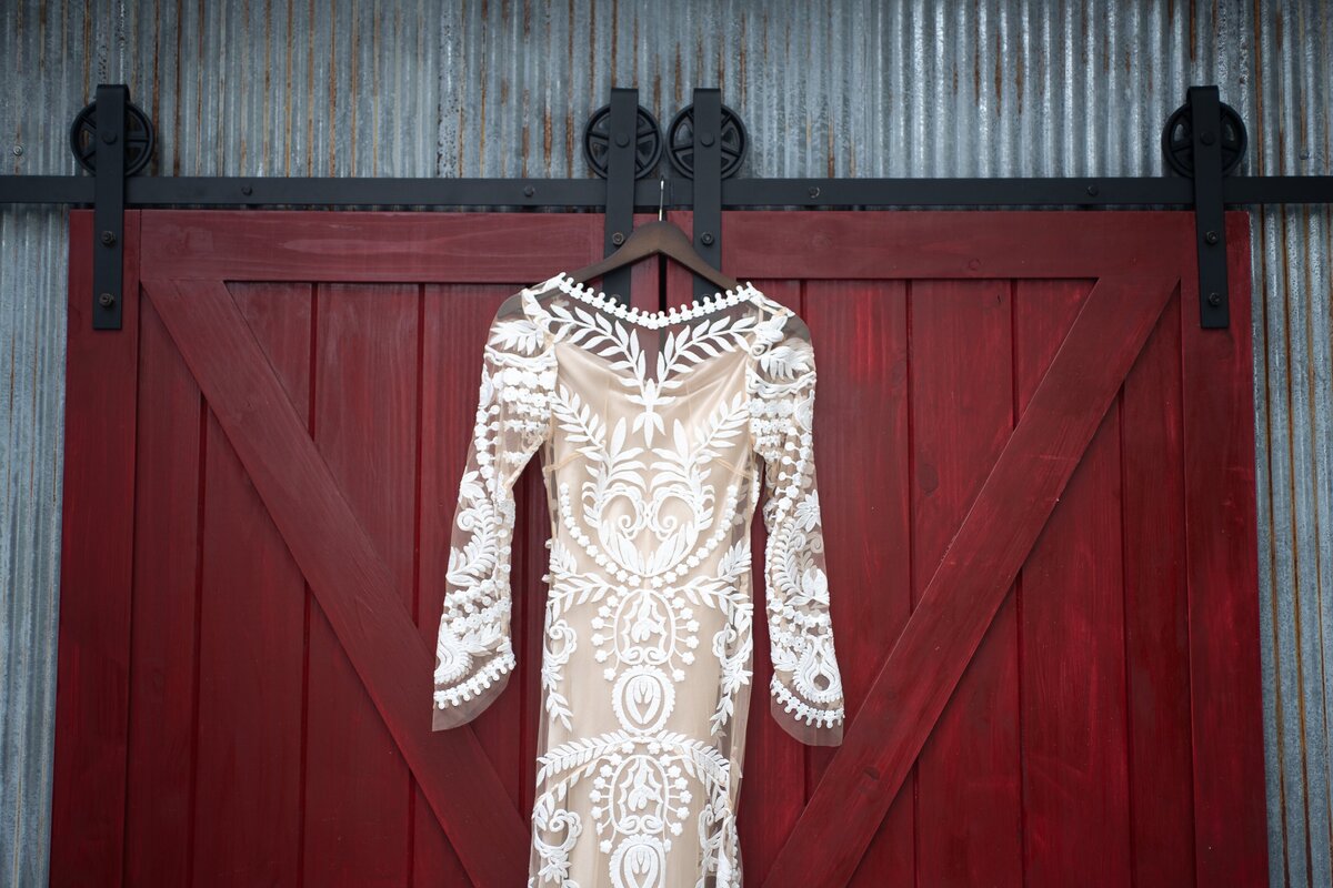 Bride and groom holding hands before ceremony
