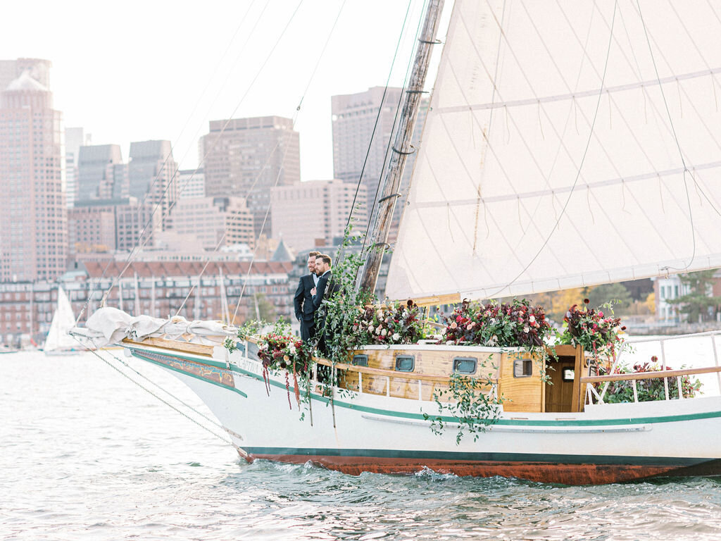 Kate-Murtaugh-Events-Boston-Harbor-sail-boat-yacht-elopement-wedding-planner-grooms-ocean
